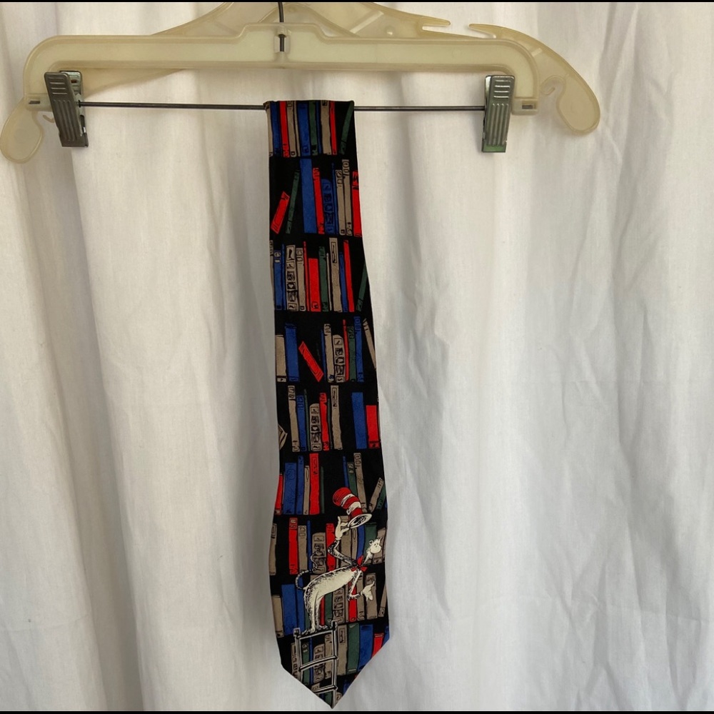 100% Silk Cat in the Hat Tie F